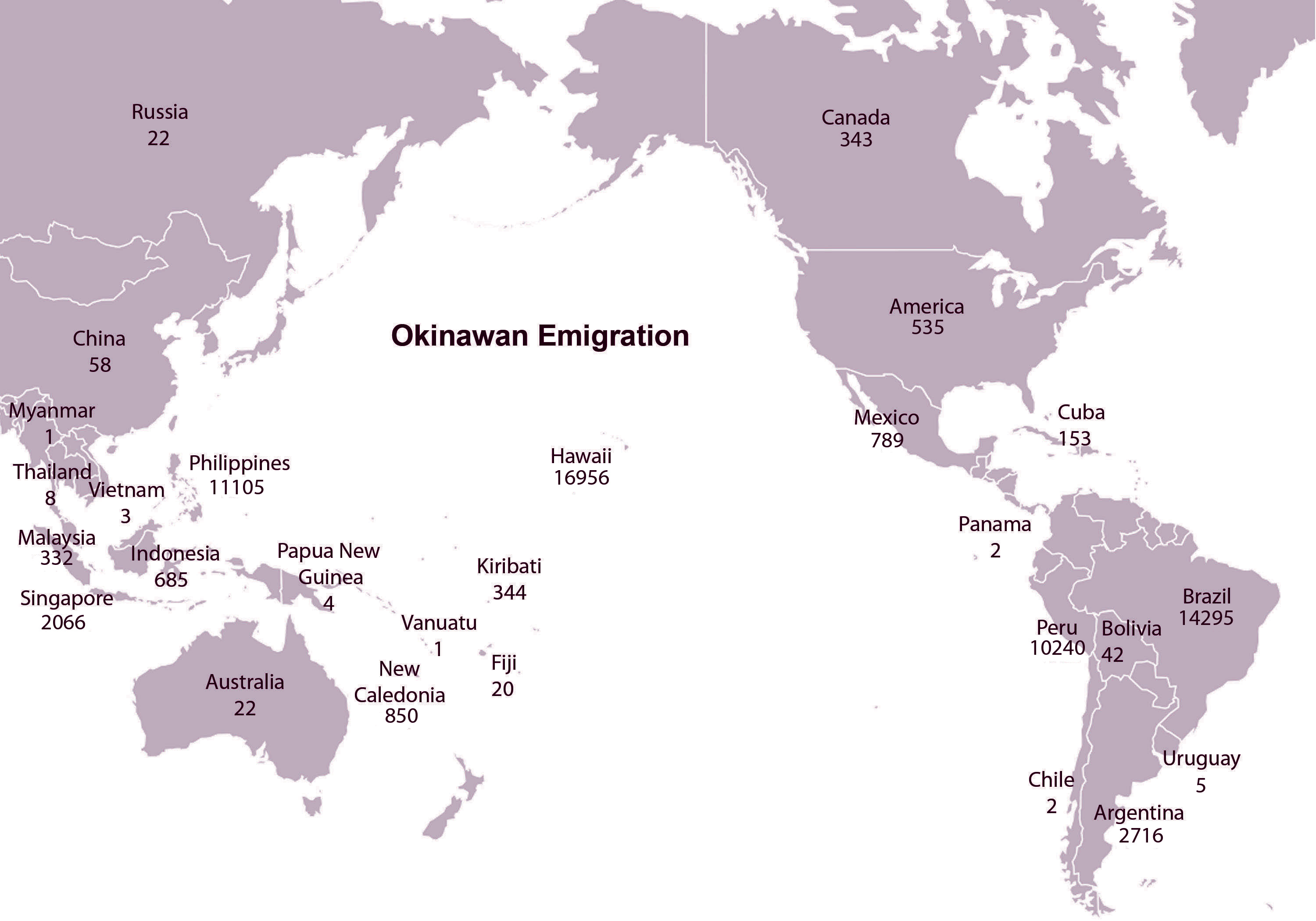 Where in the world did Okinawans emigrate to?